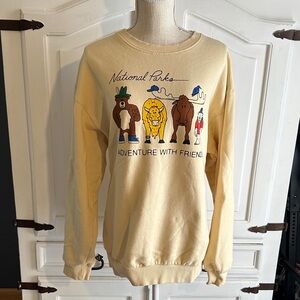 Adventure with Friends Cream Sweater